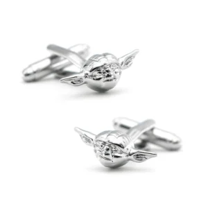 Star Wars Yoda Cufflinks Silver