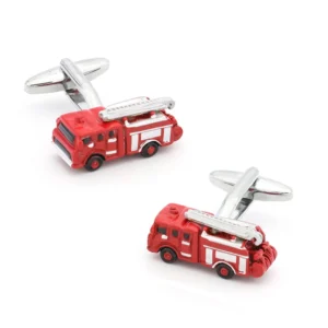 Red Fire Truck Cufflinks