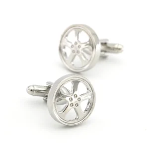Silver Wheel Cufflinks