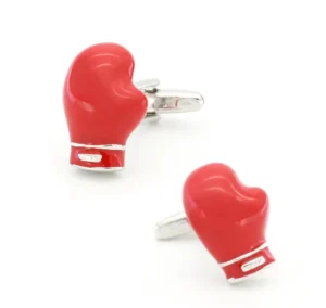 Red Boxing Gloves Cufflinks