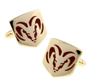 Gold Dodge Ram Cufflinks
