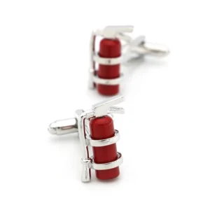 Fire Extinguisher Cufflinks
