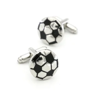 Silver Soccer Ball Cufflinks