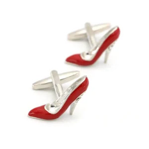 Red High Heel Cufflinks