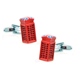 English Telephone Booth Cufflinks