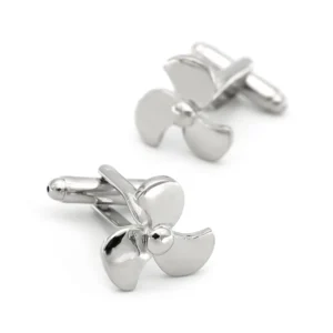 Silver Propeller Cufflinks