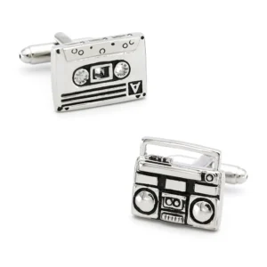 Cassette and Classic Radio Cufflinks