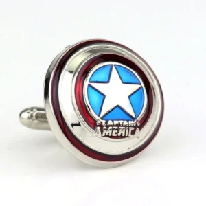 Captain America Shield Cufflinks